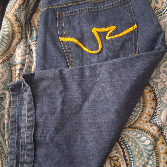 Pepe Jeans Other - Pepe Jeans Dark Blue Denim with Yellow Accents